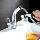 BOiROO Bathroom Basin Sink Pull Out Height Adjustable Basin Sink Faucet Hot and Cold Single Handle Water Mixer Tap