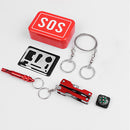 SOS Emergency Equipment Tool Kit First Aid Box Fishing Supplies Outdooors Survival Gear