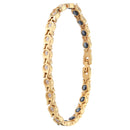 Fashion Magnetic Therapy Gold Chain Bracelet Zirconia Stainless Steel Bracelet For Women