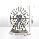 Retro Metal The London Eye Ferris Wheel Ornament England Building Home Office Creative Desktop Decorations Model Souvenirs Gifts