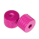 Suleve M3AN5 10Pcs M3 Knurled Thumb Nut Thread Grommet Gasket Washer Spacer Multi-color Aluminum Alloy