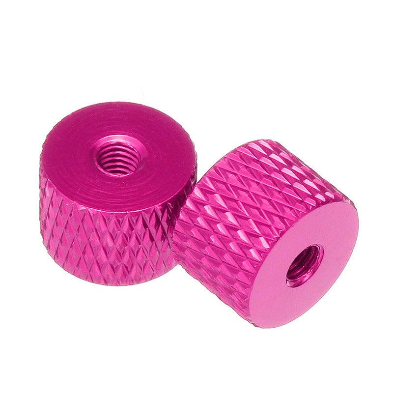 Suleve M3AN5 10Pcs M3 Knurled Thumb Nut Thread Grommet Gasket Washer Spacer Multi-color Aluminum Alloy