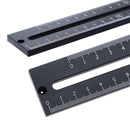 Aluminum Alloy 180/280mm Metric Line Scribe Ruler Positioning Measuring Ruler Woodworking Marking T-Ruler