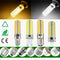 Dimmable E11 E12 E14 E17 G4 G9 BA15D 2.5W LED Corn Bulbs Warm Pure White Silicone Light Bulb AC110V