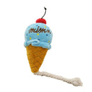 Soft Pink And Blue Cone Ice Cream Sound Toy Bread Kid Gift Pet Toys