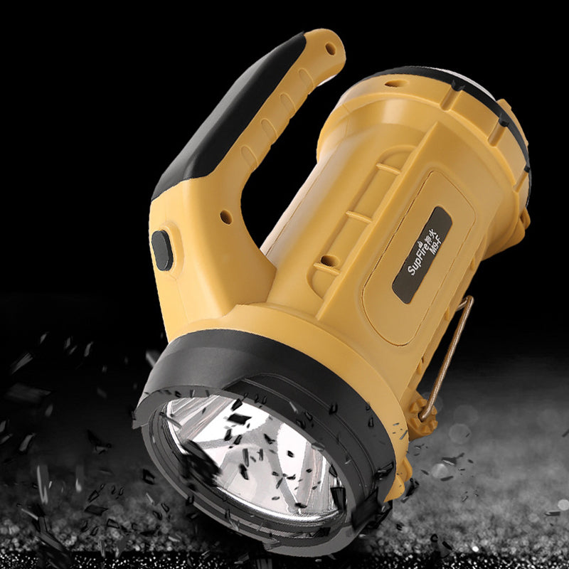 SupFire M9-F Portable Fall-proof Waterproof 340m 210Lumens 5Modes USB Rechargeable Multifunctional LED Search Light Work Light Camping Light-Black/Khaki
