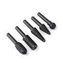 5pcs 1/4 Inch Drill Bit Set Rotary File Burr for Woodworking Wood Carving Tool