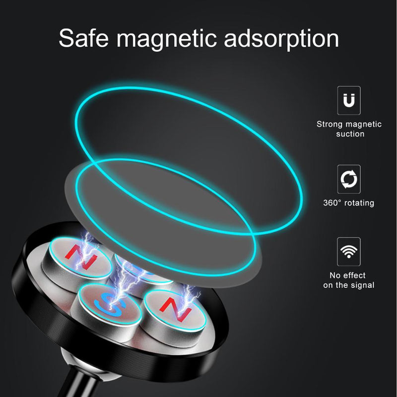 FONKEN Luminous Magnetic Dashboard Car Mount Car Phone Holder 360 Degree Rotation For 4.0-6.5 Inch Smart Phone