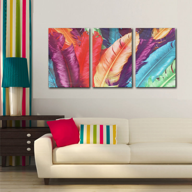 3 Cascade Huge Modern Abstract Canvas Painting Decorative Wall Picture Home Decoration Unframed