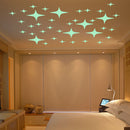 Honana DX-168 22PCS Fluorescent Glow Blinking Stars Wall Sticker Home Bedroom Decor