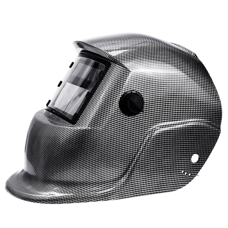 Solar Auto Darkening Welding Helmet Arc Tig Mig Welding Mask Grinding Carbon Fiber
