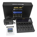 GOLISI S6 LCD Display Rapid Smart  Ni-mh / Ni-cd Battery Charger 18650 26650 18350 16340 21700