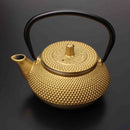 300ml Black/Gold Cast Iron Kettle Japanese Style Teapot with Strainer Tea Pot