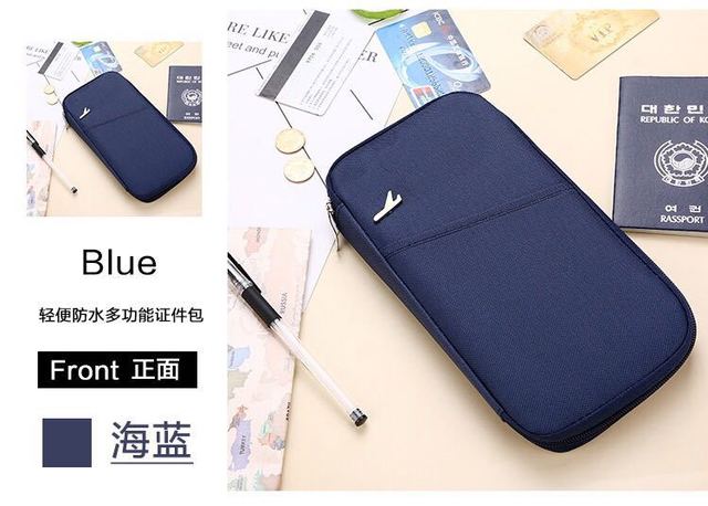 Portable Multi-function Travel Storage Bag Stationery Bag Travel Passport Bag Wallet Wallet