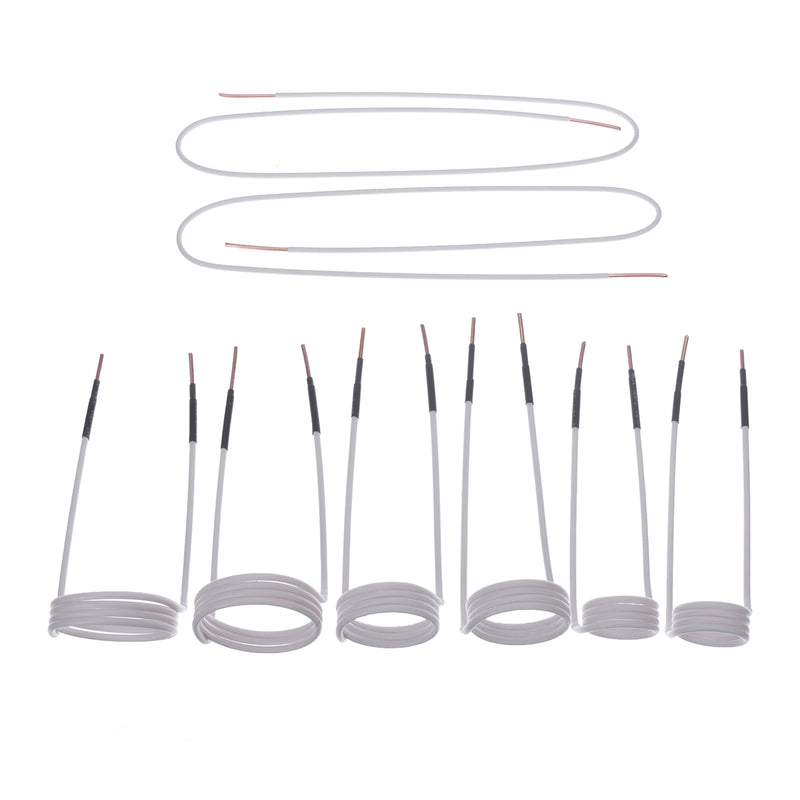 8 Pcs Inter Changeable Long Inductance Coil Kit For Magnetic Induction Heating Module Heater Mini Ductor