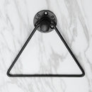 Wall Mounted Towel Holder Triangle Metal Bathroom Kitchen Hand Towel Rack