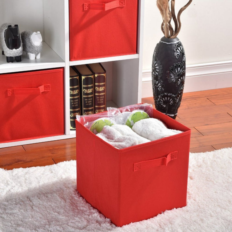 Foldable Fabric Storage Bin Collapsible Cube Box Home Office Clothes Organizer Desktop Organizer