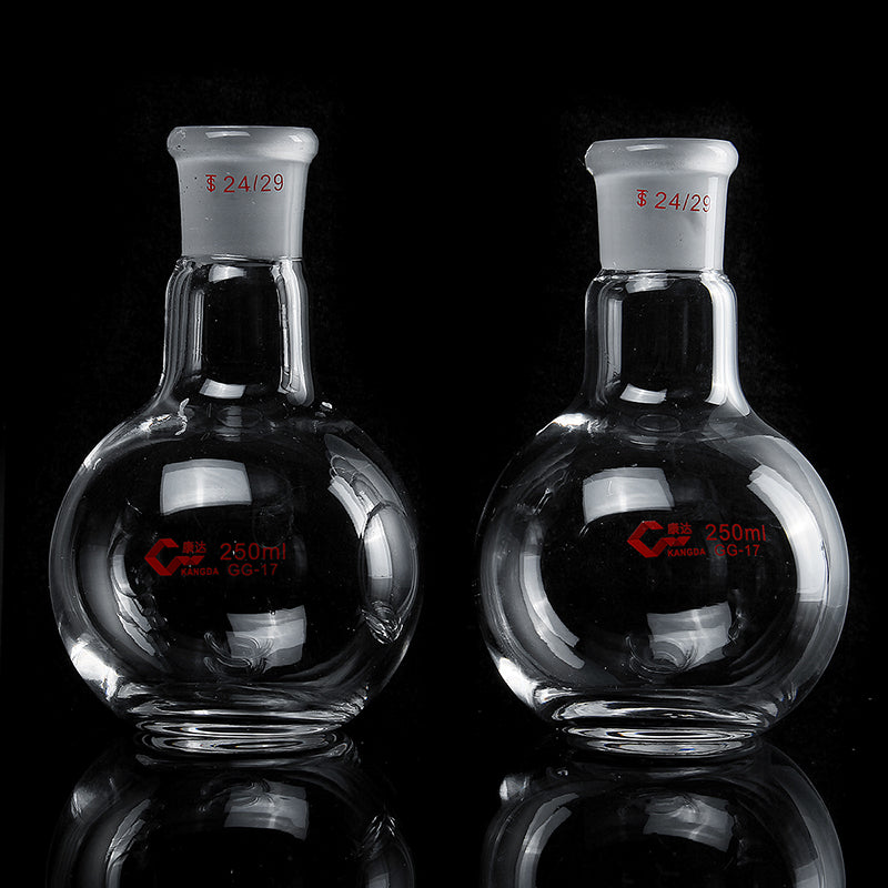 2x 250ML Flat Bottom Flask Borosilicate Glass Soxhlet Extractor Condenser Lab Glassware Kit