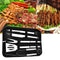 5pcs Stainless Steel BBQ Tableware Outdoor Picnic Set Barbecue Utensils Kit Portable Cooking Tools