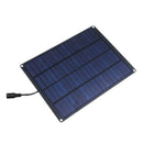 DC 18V 5.5W Portable Polycrystalline Solar Panel Battery Charger W/ Crocodile Clip Line