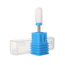 Electric White Ceramic Nail Drill Bit Manicure Machine Tool Smooth File Polish 3/32