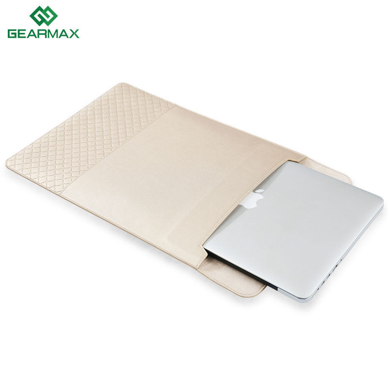 Gearmax 11.6 12 13.3 15.4 Inch Envelope PU Laptop Carry Hand Bag for Laptop iPad Macbook Air Pro