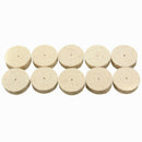 100pcs Wool Felt Polishing Buffing Round Wheels with 2 Shank 13x7mm/25x7mm