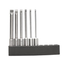BROPPE 6Pcs 75mm Magnetic 2.0-6.0mm Flat Head Slotted Tip Screwdrivers Bits