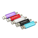 USB Flash Drive Metal Pen Drive Pendrive 32GB 64GB 128GB OTG Colorful External Storage Micro USB Disk Memory Stick Flash Drive