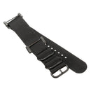 Nylon Climbing Watch Band Wristband Black 5-Ring Lugs Adapter For Suunto Core