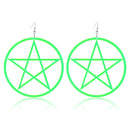 Acrylic Stars Exaggerated Ear Drop Women Earrings