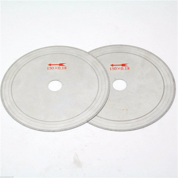 10Pcs 6 Inch 0.43mm Super-Thin Diamond Lapidary Saw Blades 150mmx20mm Gems Cutting Disc
