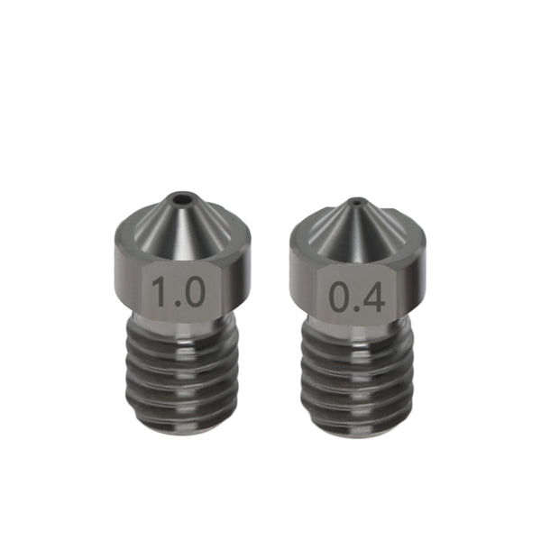 TWO TREES 6Pcs V6 Hardened Steel Nozzle 0.2/0.3/0.4/0.5/0.6/1.0mm J-Head Extruder Nozzle kit for 3D Printer