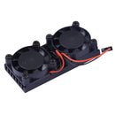 Ultimate Dual Cooling Fan +  Aluminum Heatsink + Copper Heatsink + Thermal Tape Kit For Raspberry Pi 3B+ /3B/2B/B+
