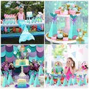 20Pcs/Set Little Mermaid Gift Boxes Paper Sweet Candy Container Kids Birthday Wedding Party Decorations