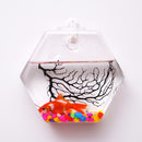 Wall-mounted Hexagon Flower Plant Glass Vase Home Garden Wedding Party Decoration