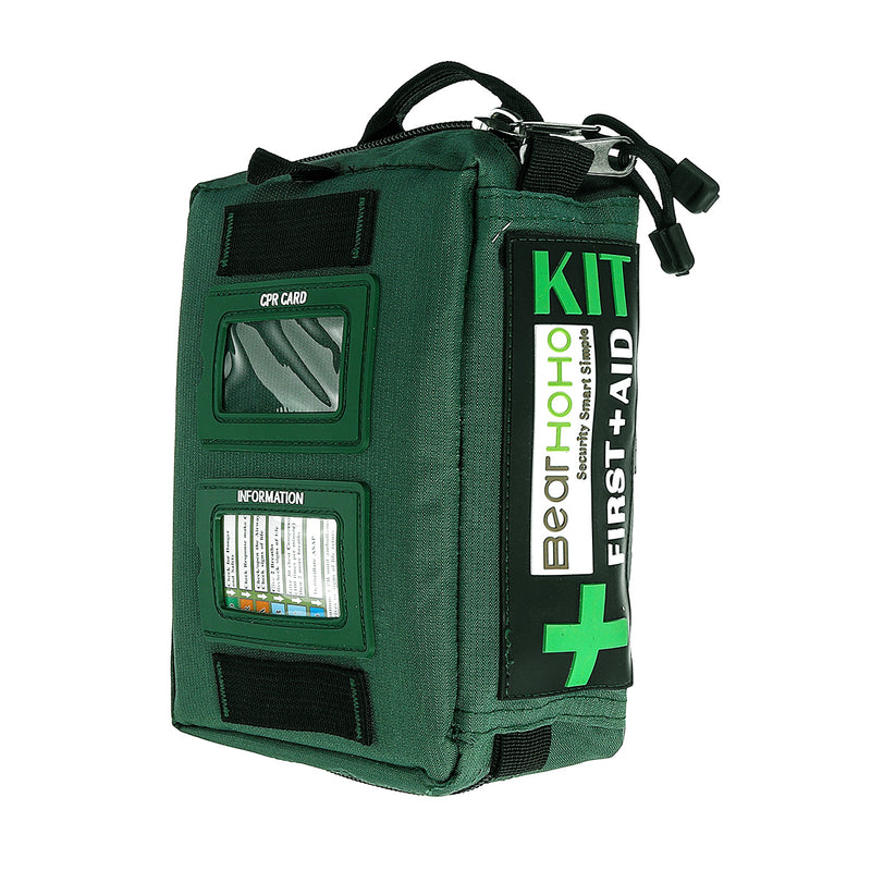 First Aid Kit Bag 165-Piece Lightweight Emergency Medical Rescue Outdoors Car Luggage School Hiking Survival Kits