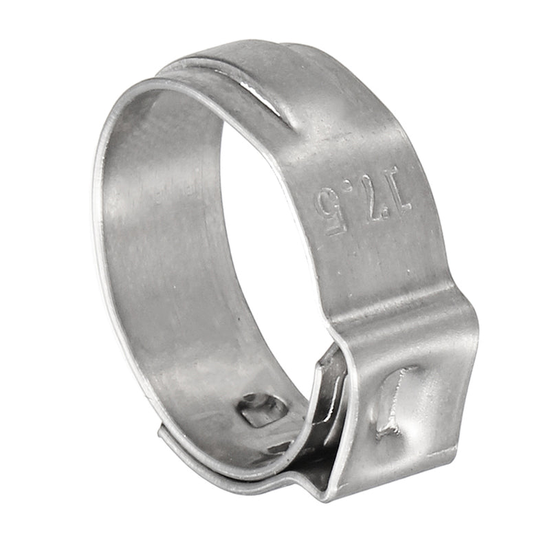1/2inch Stainless Steel Ear PEX Clamp Cinch Rings Crimp Pinch Fitting Silver Tube