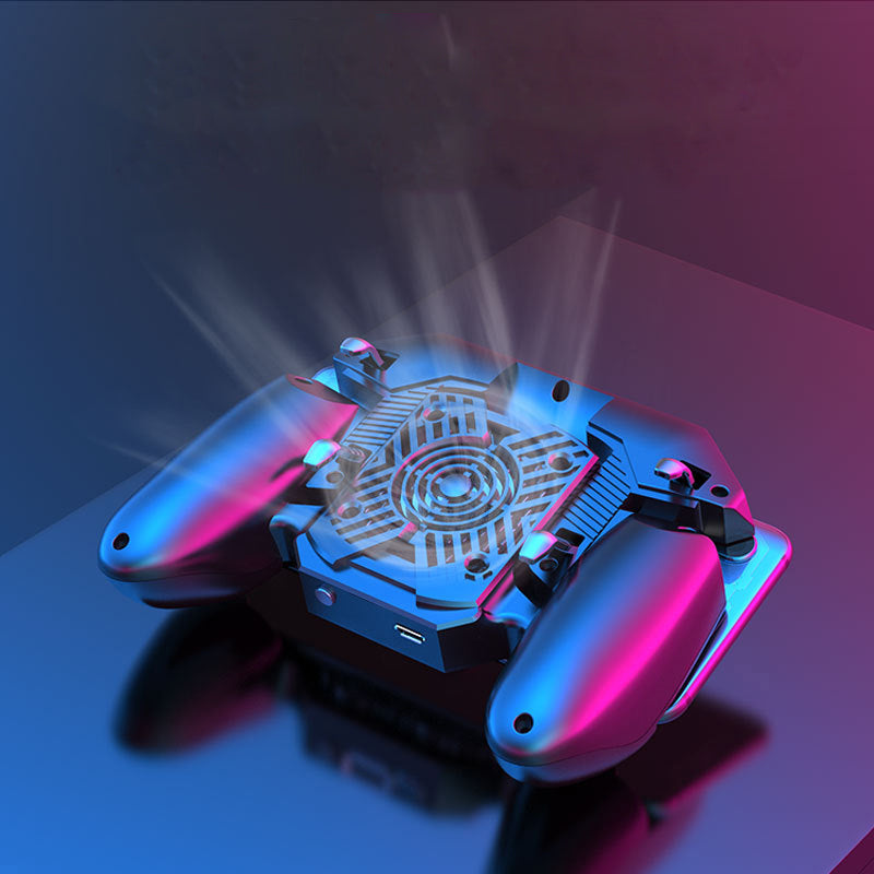 MEMO AK88 Heat Dissipation Six Finger All-in-One PUBG Mobile Game Controller Free Fire Key Button Joystick Gamepad L1 R1 PUBG Trigger for all Mobile Phone