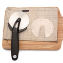 Pizza Slitting Roller Cutter Stainless Steel Pizza Cutter Wrench with Protective Cover Cut Pizza Tool