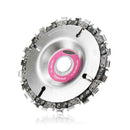 Drillpro 4 Inch Grinder Chain Disc 22mm Arbor 22 Tooth Wood Carving Disc For 115/125mm Angle Grinder