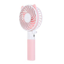 Miniso MS-L2893 Mini Folding Deer Ears Shape USB Fan Rechargeable Handheld Desktop Cooling Fan