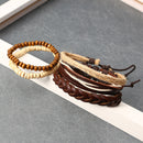 Trendy Wrap Bracelet Multilayer Bead Chain Jewelry Gift Men Bracelet