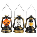 Halloween Pumpkin Skull Witch Lantern Lamp With Light Laughter