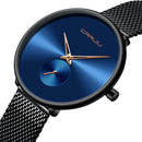 CRRJU 2165 Fashion Full Steel Strap Casual Simple Dial Luxury Women Quartz Watch