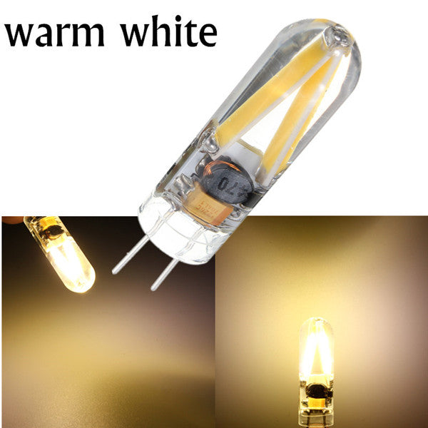 G4 1.5W Filament COB AC/DC 12V LED Warm White/White Spotlight Chandelier Light Bulb Lamp