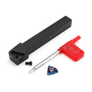 Drillpro 7pcs 12mm Shank Lathe Boring Bar Turning Tool Holder Set With Blue Nano Carbide Inserts