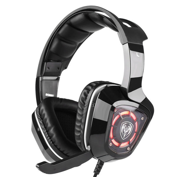 SOMiC G910i Gaming Headset Virtual 7.1 Surround Sound Headphone with LED Three - Color Backlight Breathing Lamp Headset With Microphone for Computer Profession Gamer