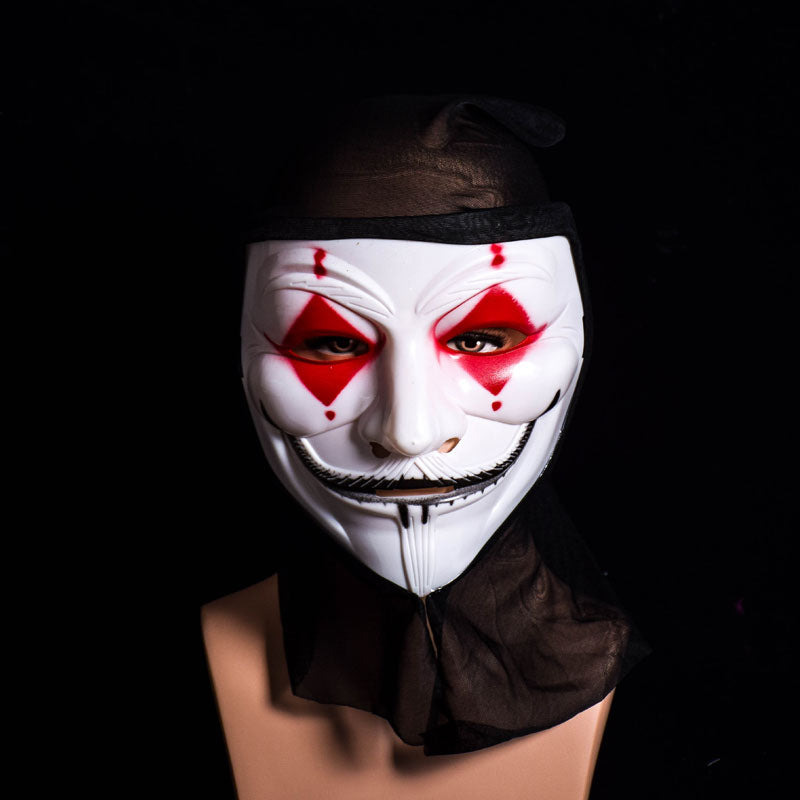 Halloween Skull Vampire V Clown Mask Bar Dance Horror Scary Soul Hip-hop Male Adult