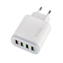 Bakeey QC3.0 3A 4USB Fast Charging USB Charger Adapter For iPhone 8Plus XS 11Pro Huawei P30 Pro Mate 30 Oneplus 7